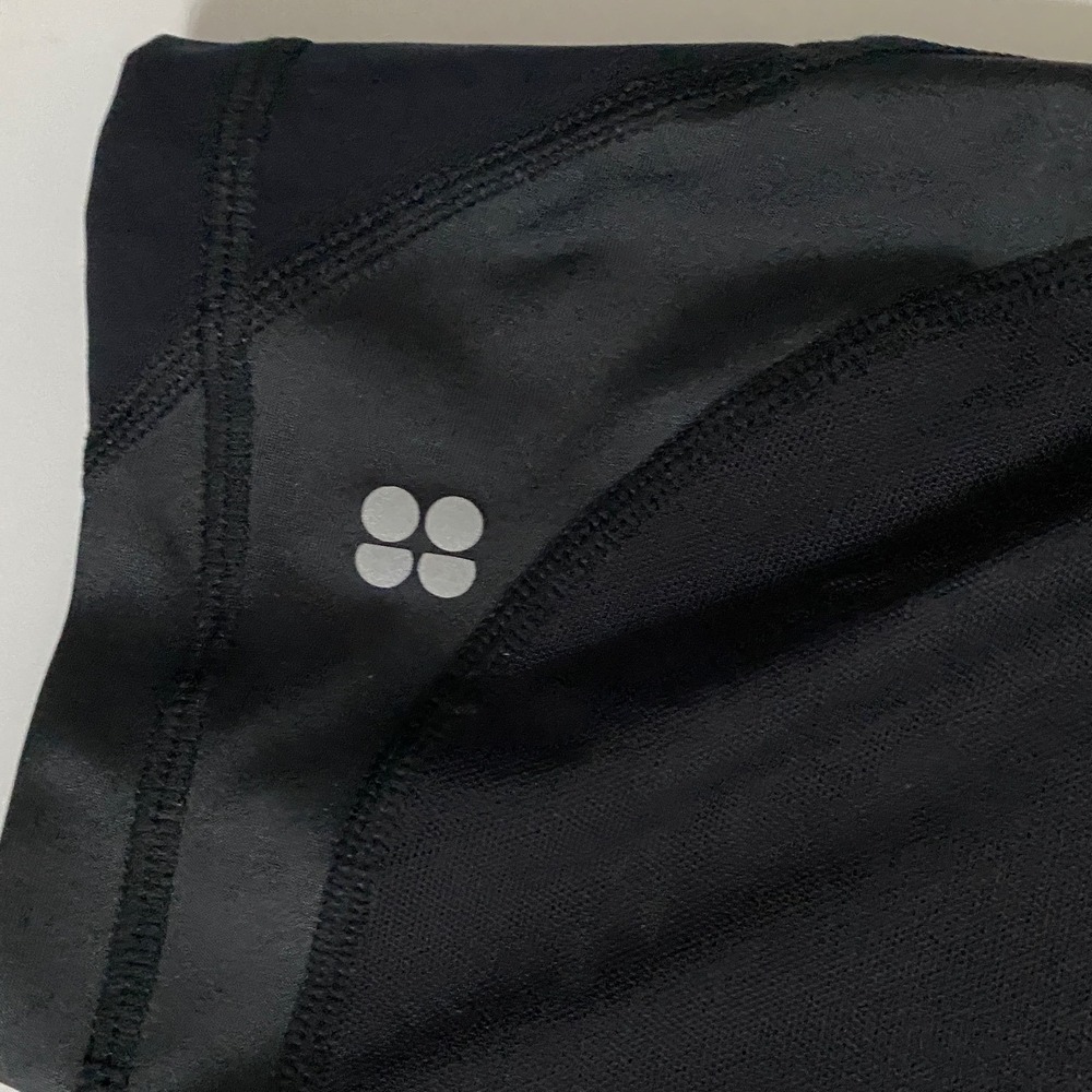 Sweaty Betty The Power Black Cropped Mesh Panel Leggings SB4353 Womens Large - Picture 5 of 9